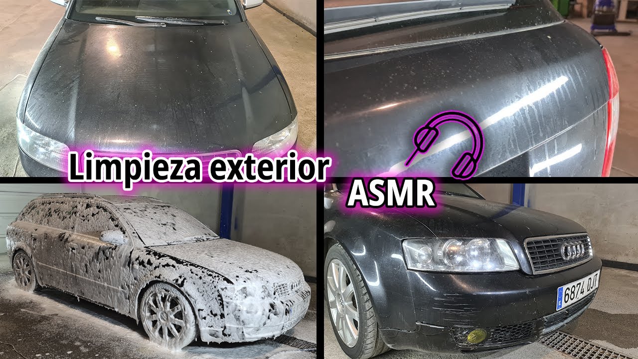 SUPER LAVADO EXTERIOR- como LIMPIAR el exterior de tu COCHE a FONDO| ASMR 🎧🎧