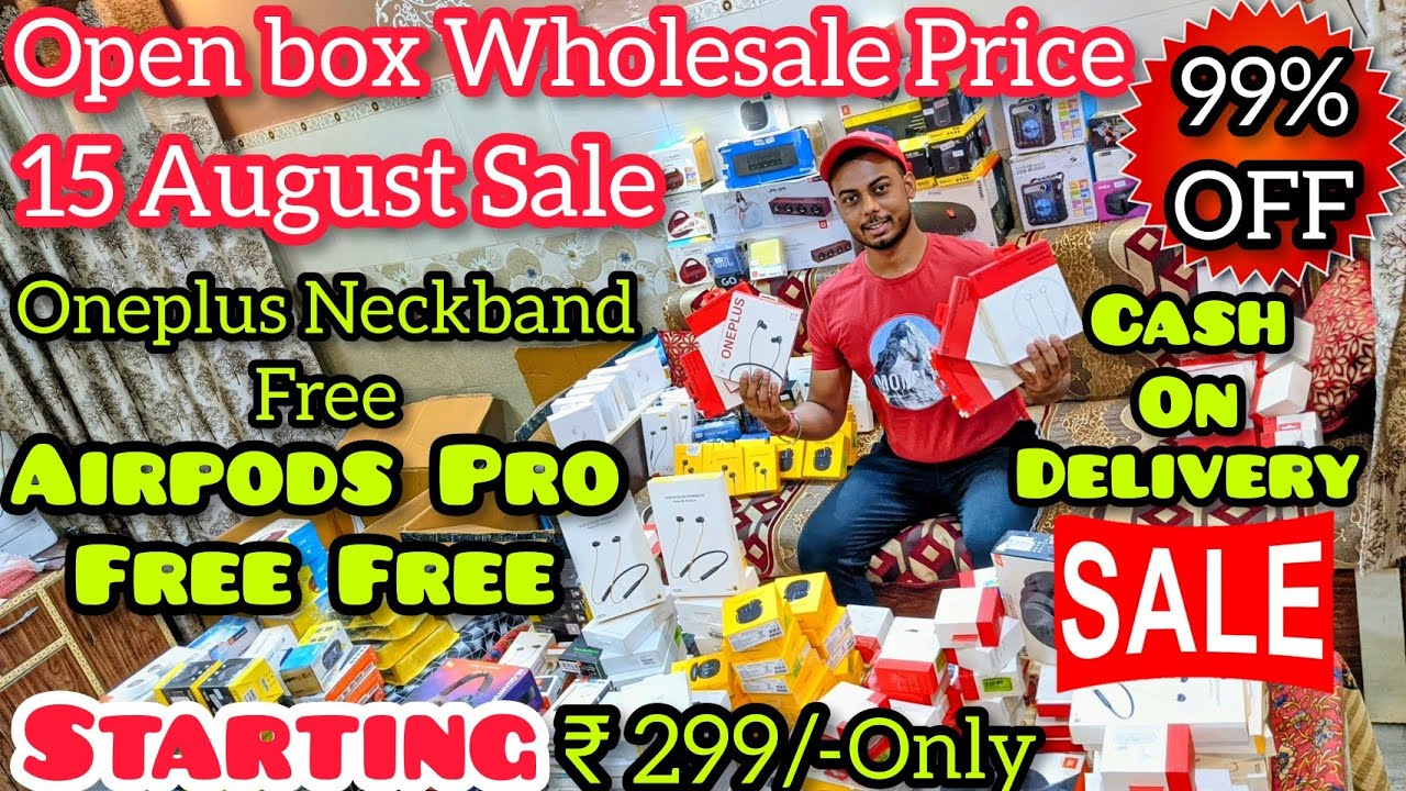 Open Box 90%OFF Original Oneplus Bass Neckband SealPack Accessories In Half Price Cash On Delivery