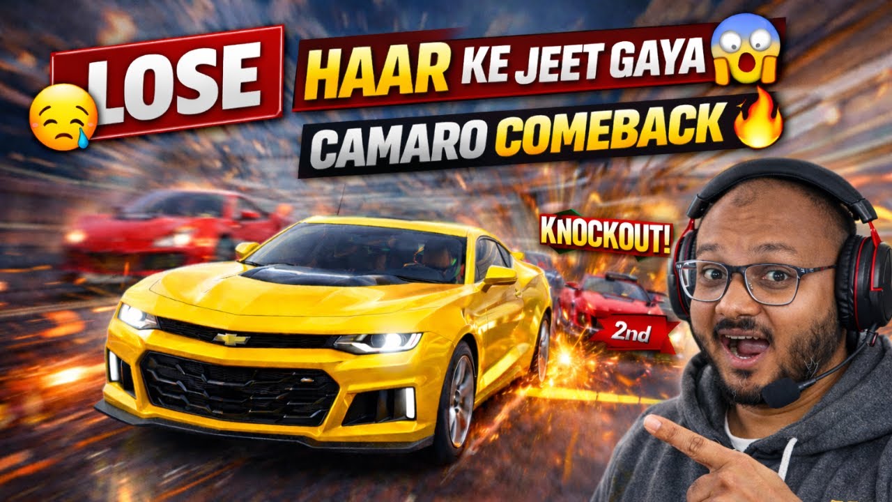 Last 10 Meter Me Game Palat Gaya 😱 | Camaro Nitro Finish | Asphalt