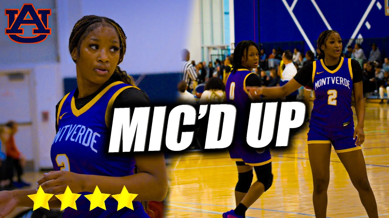 4 Star Auburn Commit Mic'd Up! Zaniyah Williams & Montverde vs Fort Erie at Shegotgame DC