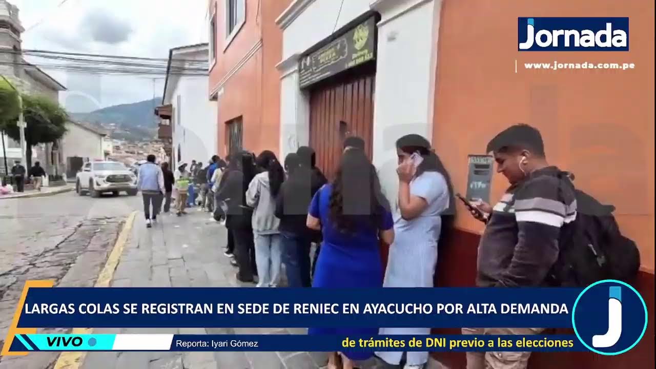 В связи с высоким спросом на оформление удостоверений личности в офисе RENIEC в Аякучо наблюдаютс...
