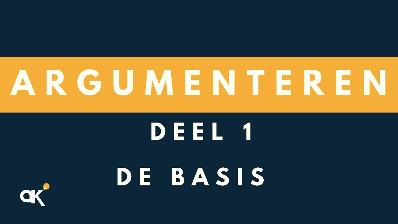 Argumenteren: de basis (1/4)