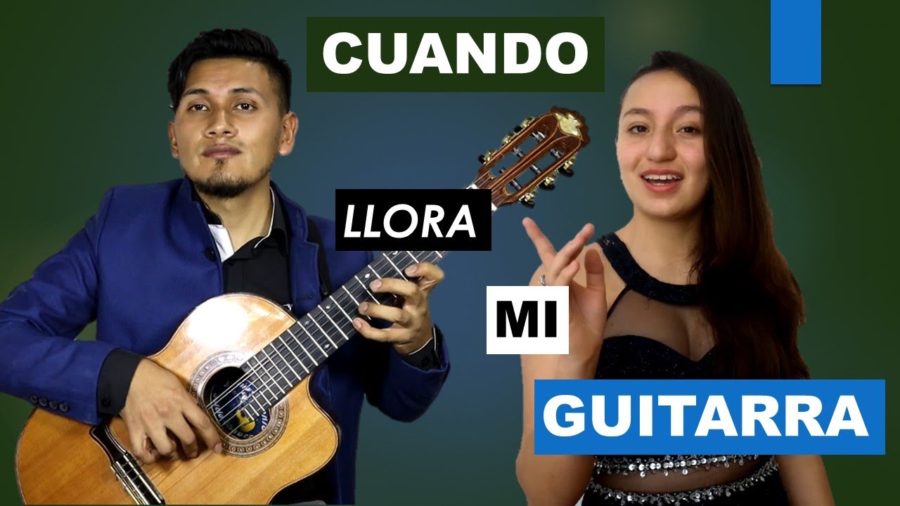 CUANDO LLORA MI GUITARRA cover /Diego Barrera FEAT María José Villalba