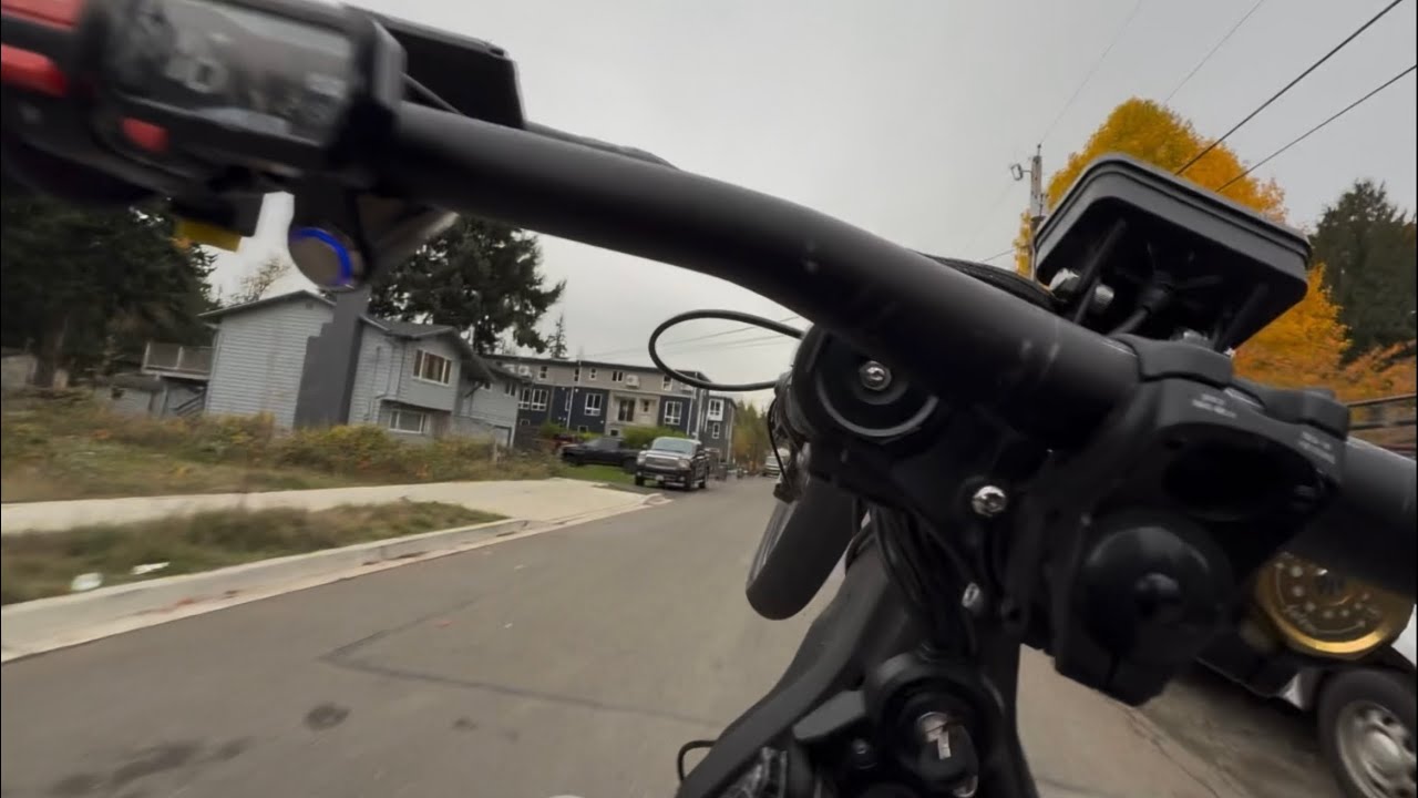 Wheelie practice on my Surron! (Almost looped)