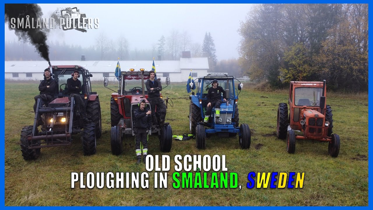 OLD SCHOOL PLOUGHING | Volvobm, Ford, MF, Belarus | In Småland, Sweden