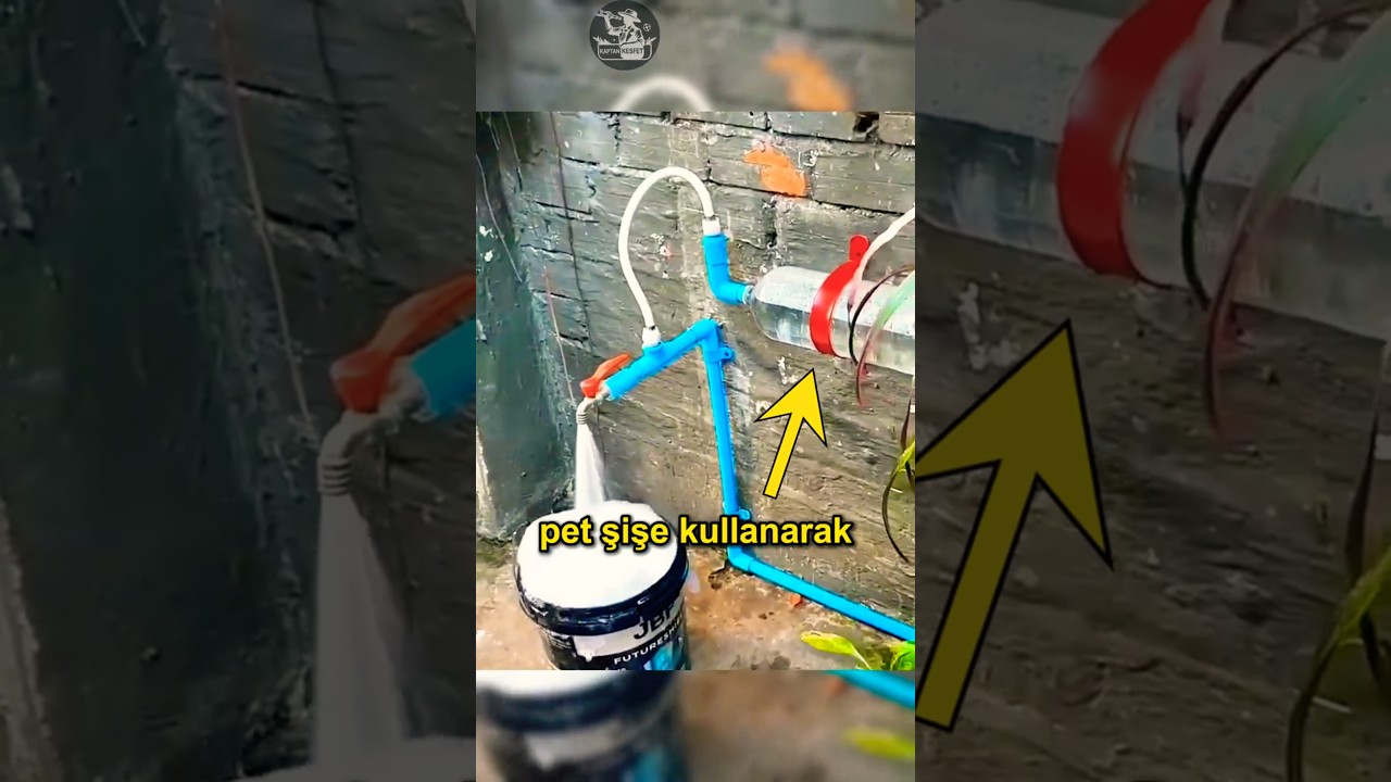 Pet Şişe Kullanarak Su Basıncı Artırma 💧 🚿 🤯