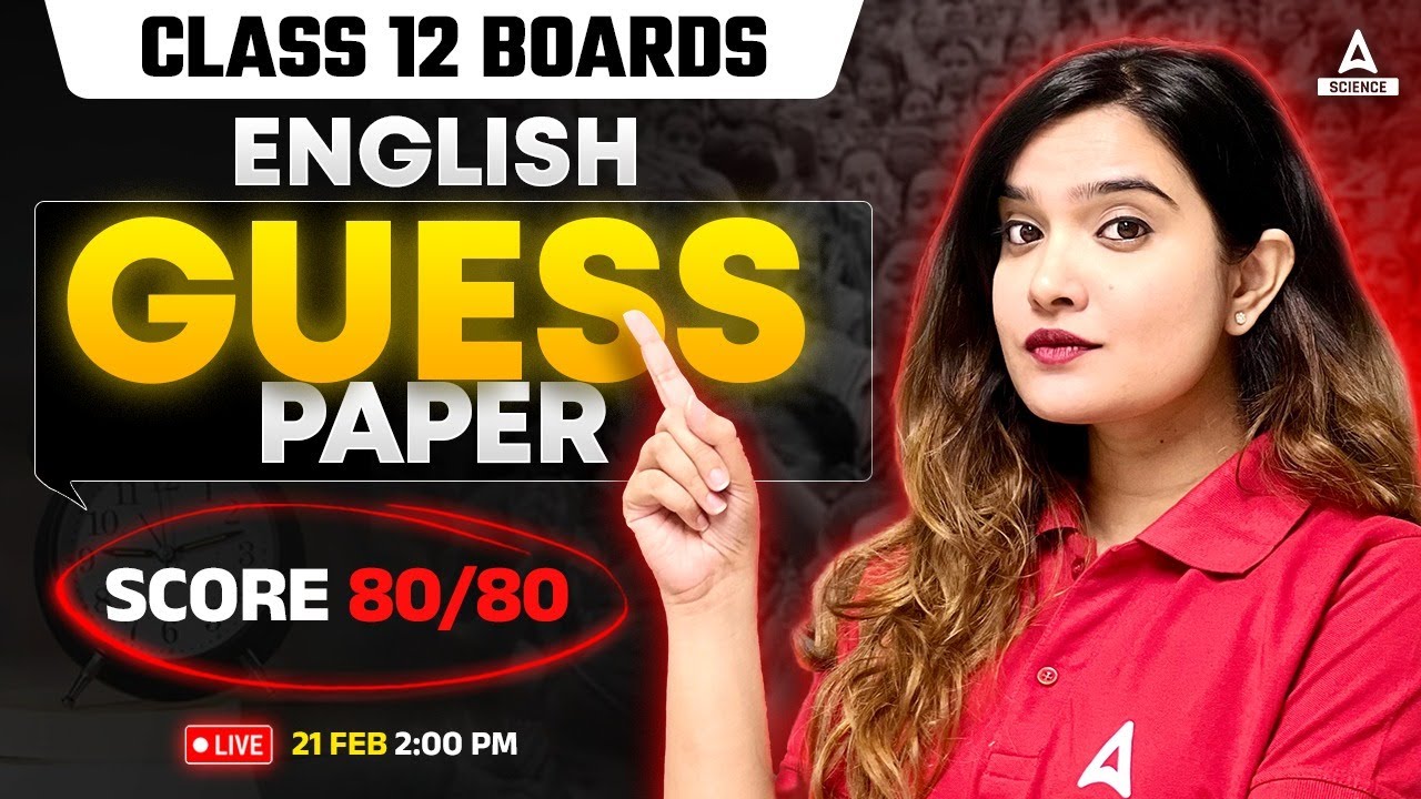 Class 12 English | English Guess Paper | Score 80/80 🔥🔥By Shipra Mishra