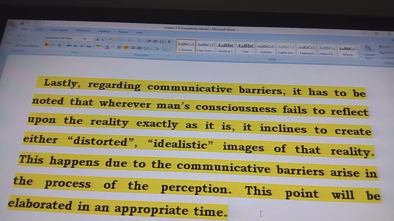 Communicative Aspect of Literature-4: Aesthetic cognition in the sphere of perception.