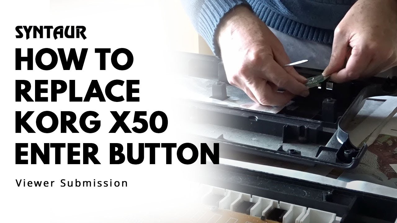 Synth Repair & Restoration Tip 8: Korg X50 Enter Button Replacement