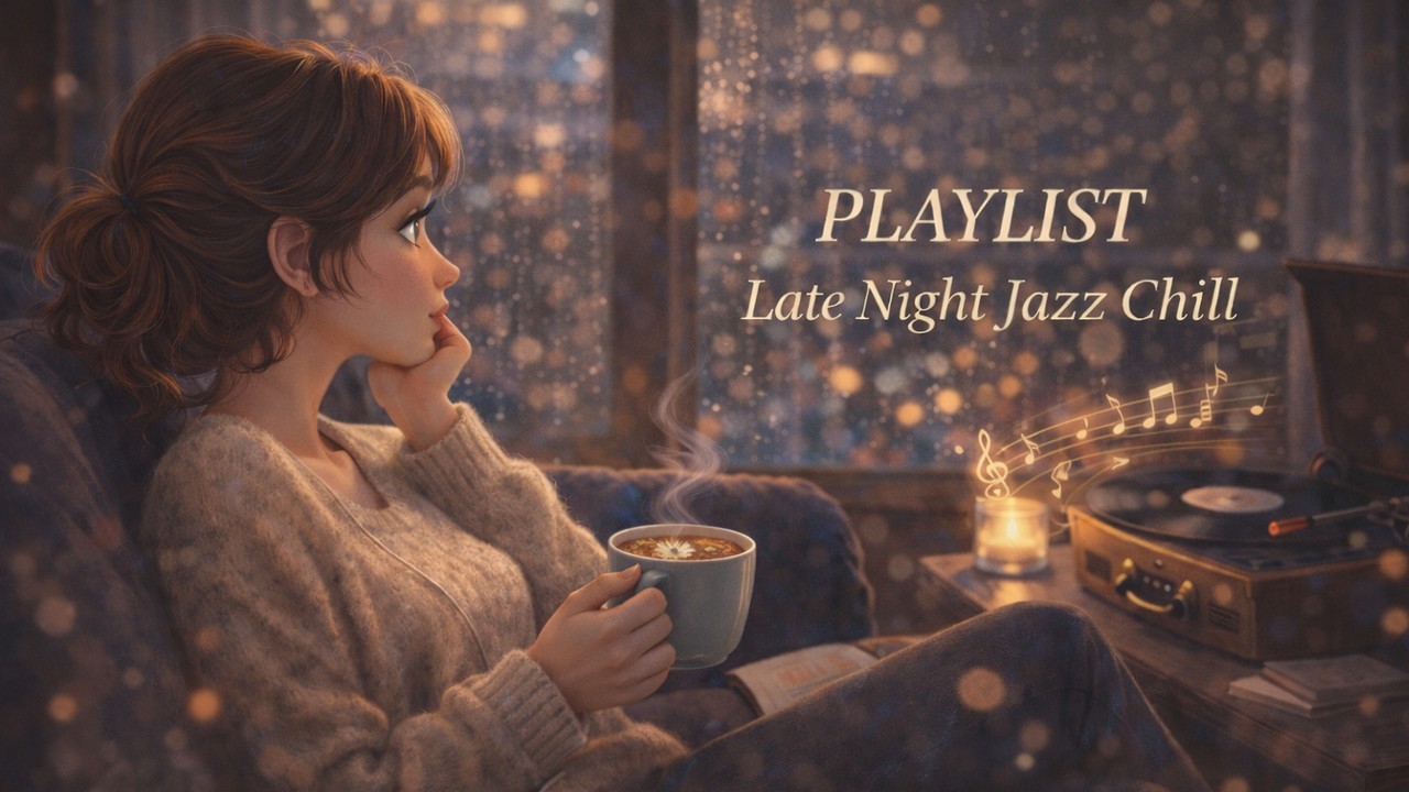 Late Night Jazz Caf&eacute; ☕ Relaxing Jazz Playlist | Midnight Coffee Ambience for Overthinking (2 Hours)