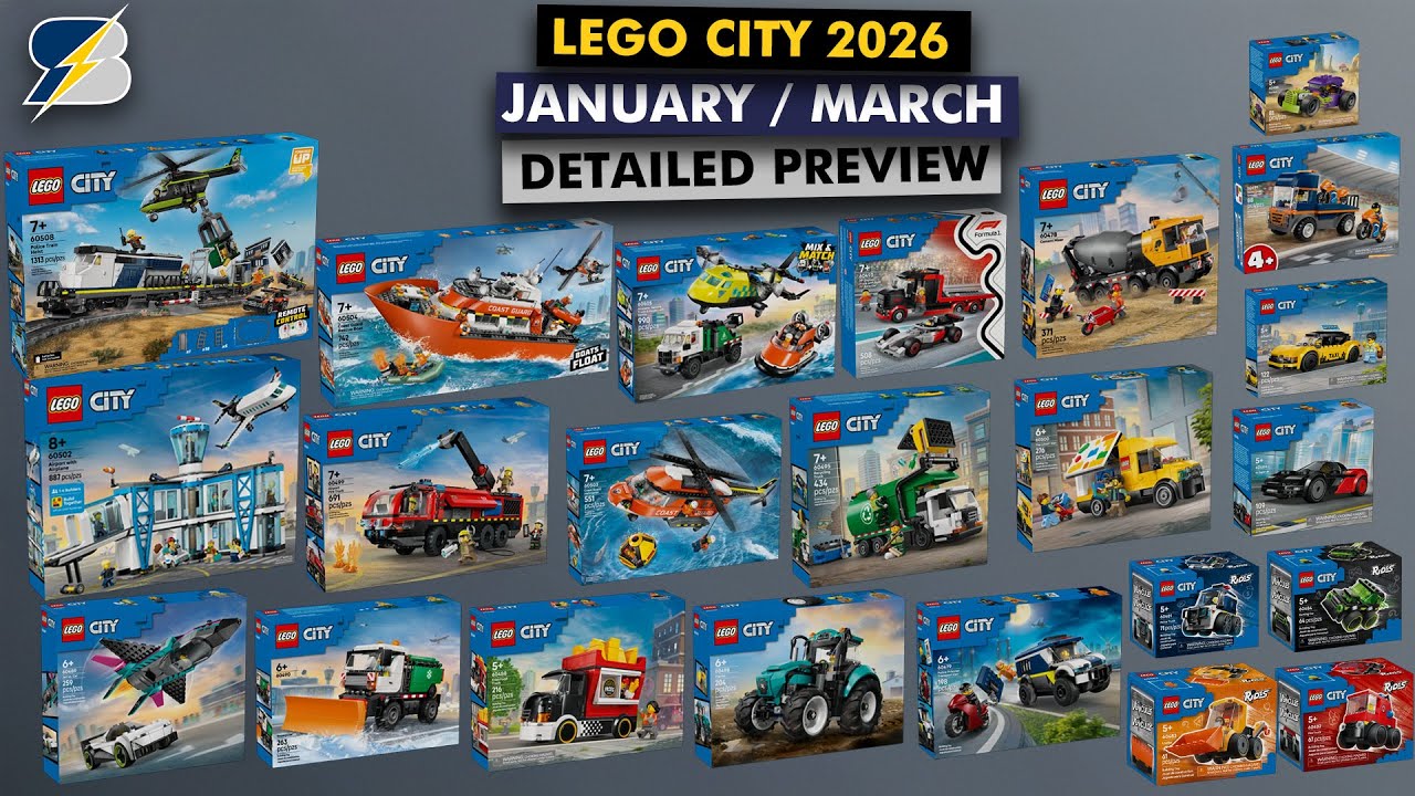 Наборы LEGO City 2026 за январь — крутые функции, новые детали и рулевое управление HOG (Technic ...