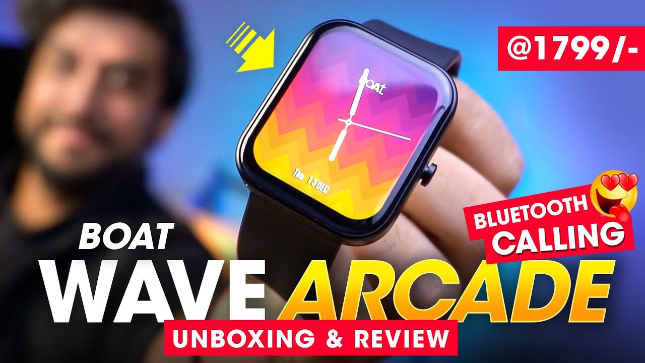 Budget *Bluetooth Calling* Smartwatch Under ₹2000 Rs ⚡️ boAt Wave ARCADE Smartwatch Review