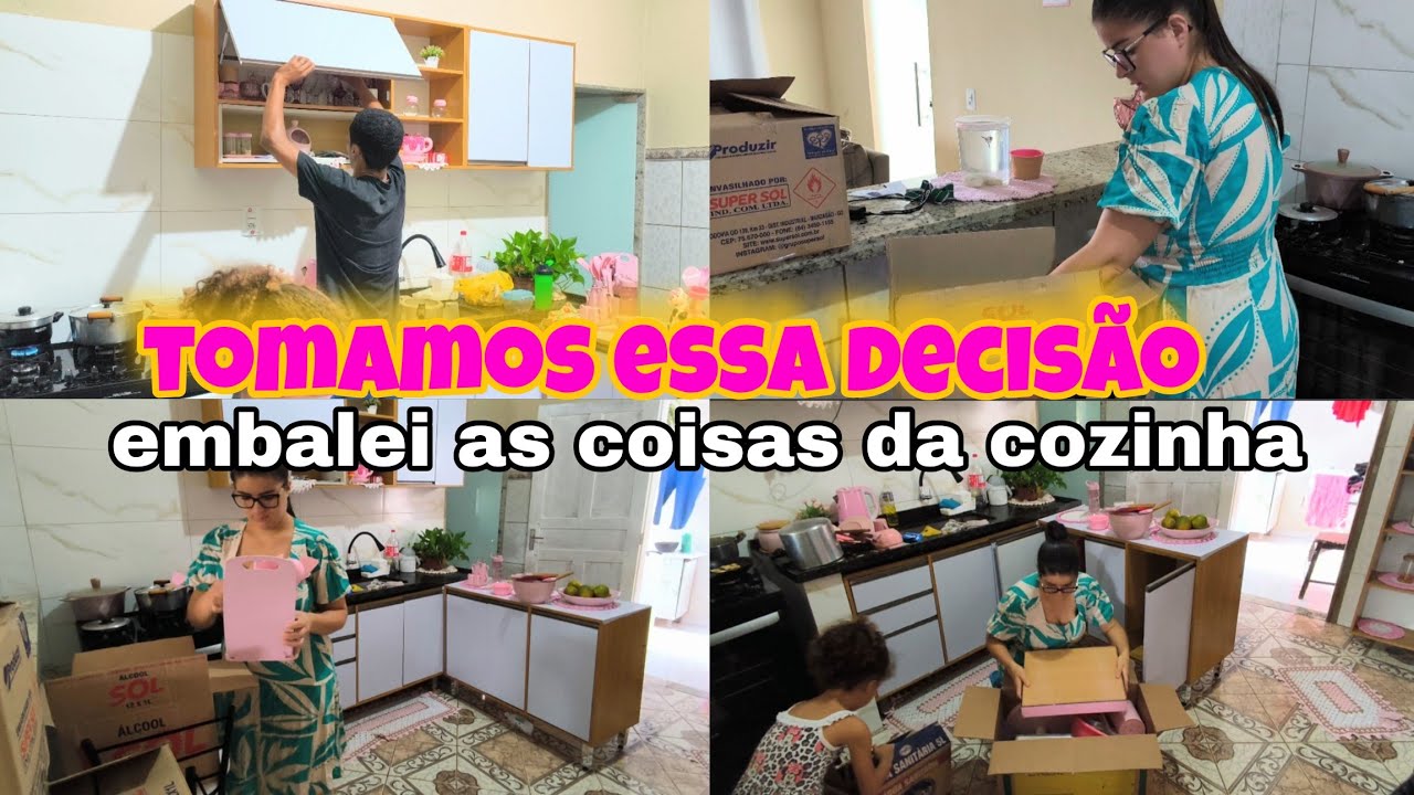 DIÁRIO DA MUDANÇA 📦EMBALEI AS COISAS DA COZINHA+TOMAMOS ESSA DECISÃO 😕
