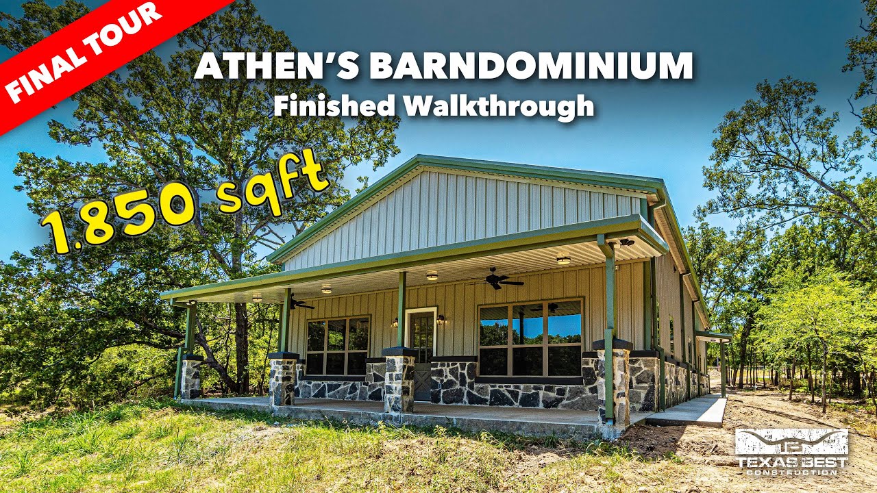 Athens Barndominium Home Finished Tour | Texas Best Construction