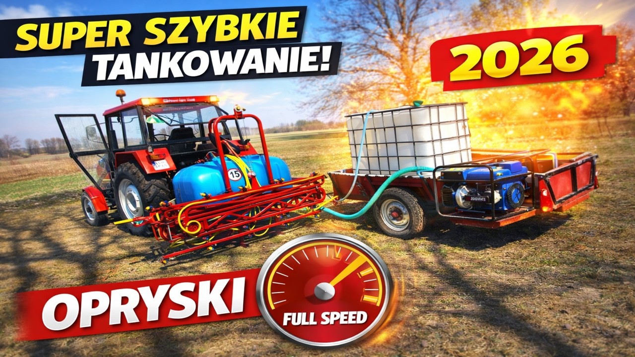 🚜 Ursus C360 3P w akcji! Pierwsze opryski rzepaku + TURBO szybkie tankowanie!