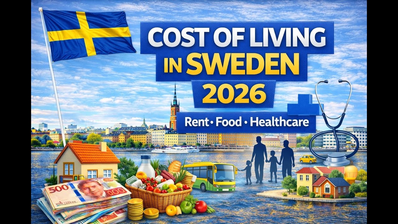 Cost of Living in Sweden 2026 | Rent, Food, Healthcare & Family Expenses