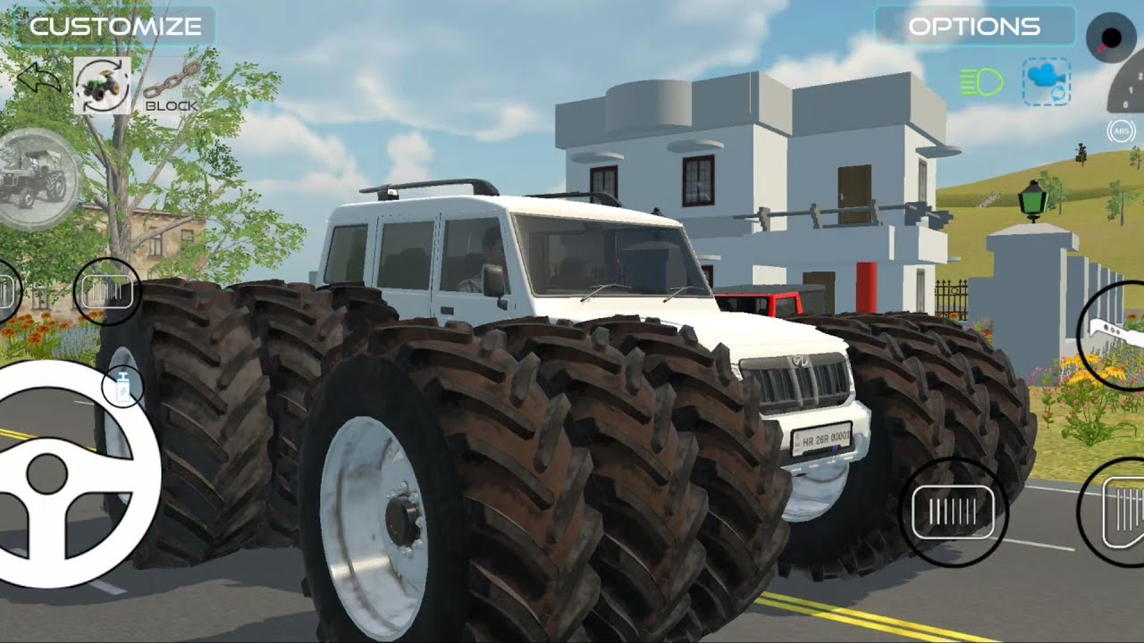 Tractor ke tyre Bolero per laga diye 😜