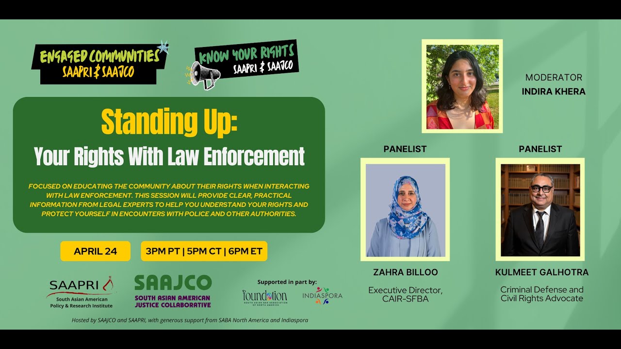 Know Your Rights: Standing Up - Your Rights with ICE and Law Enforcement