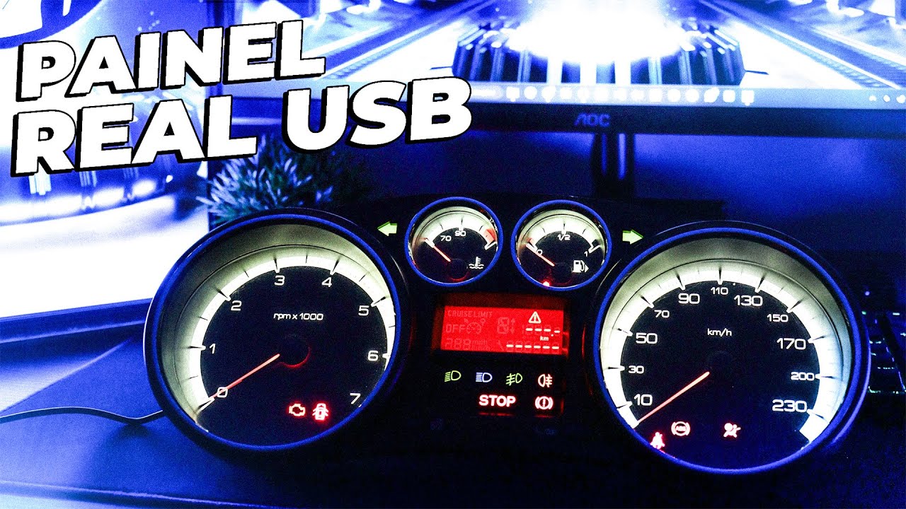 DIY | Painel de Instrumentos Peugeot 308 USB para Jogos de Simulação