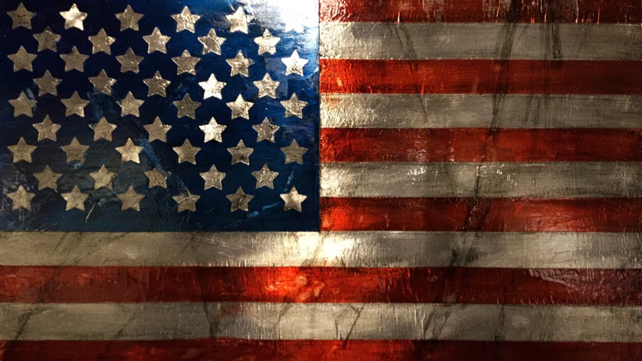 Easy DIY Vintage Metal American Flag