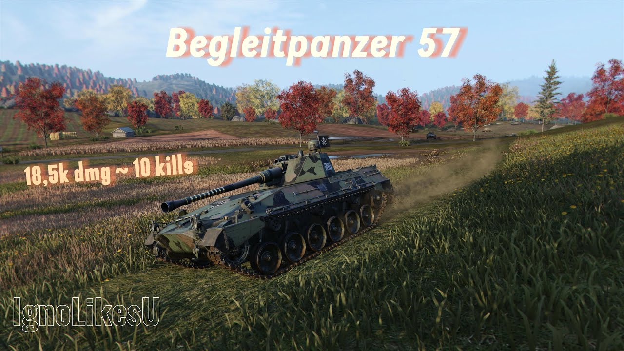 18,5k raw dmg with 10 kills ~ Begleitpanzer 57 ACE | WoTC uncut