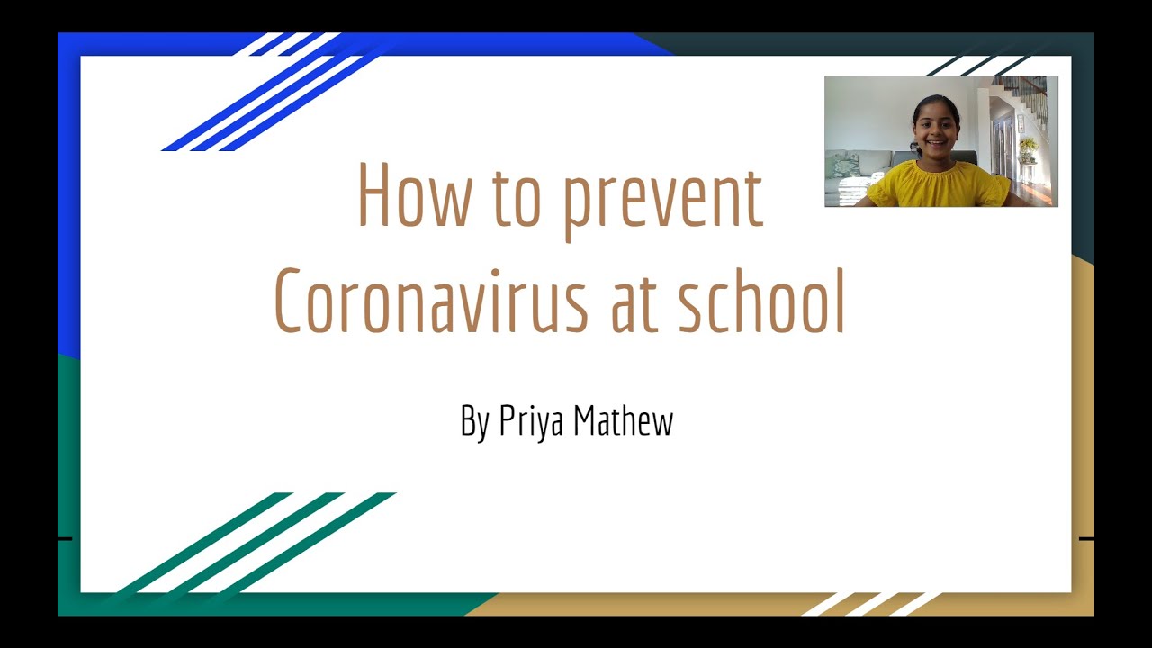 How to prevent Coronavirus at School | Prevention of COVID-19 at school | Slideshow