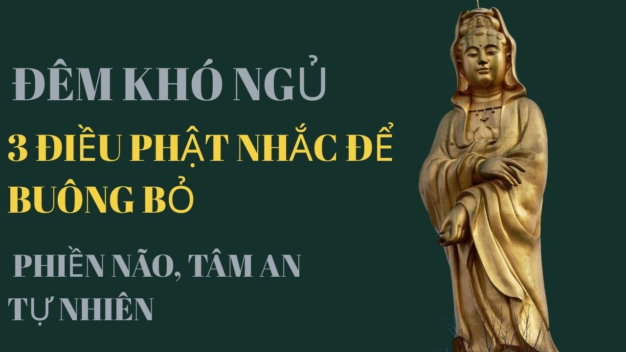 ĐÊM KHÓ NGỦ 3 Điều Phật Nhắc Để Buông Bỏ Phiền Não tâm an tự nhiên