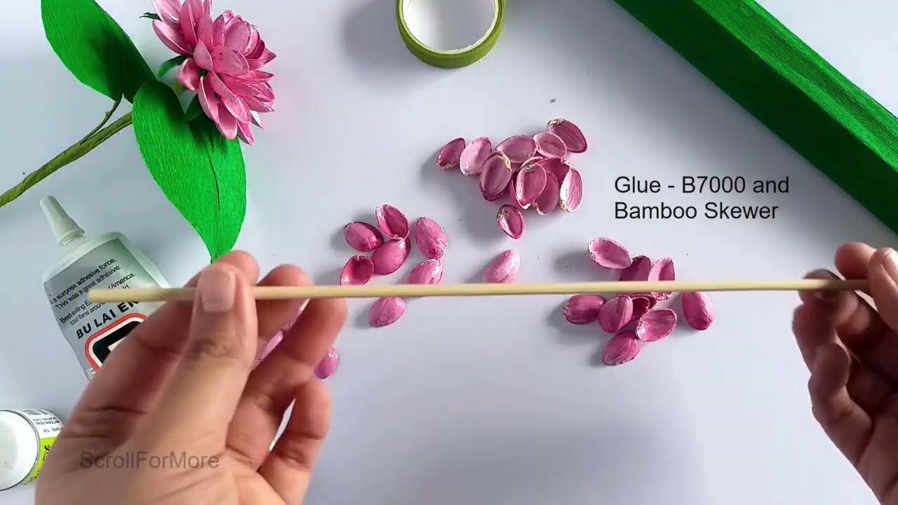 Поделки из ракушек фисташки | Как сделать цветок из ракушек фисташки | Сделай сам