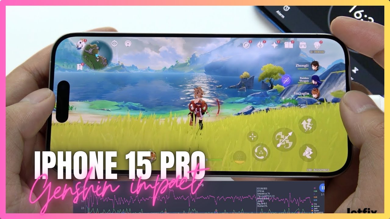 iPhone 15 Pro Genshin Impact Gaming test Update | Apple A17 Pro, 120Hz Display
