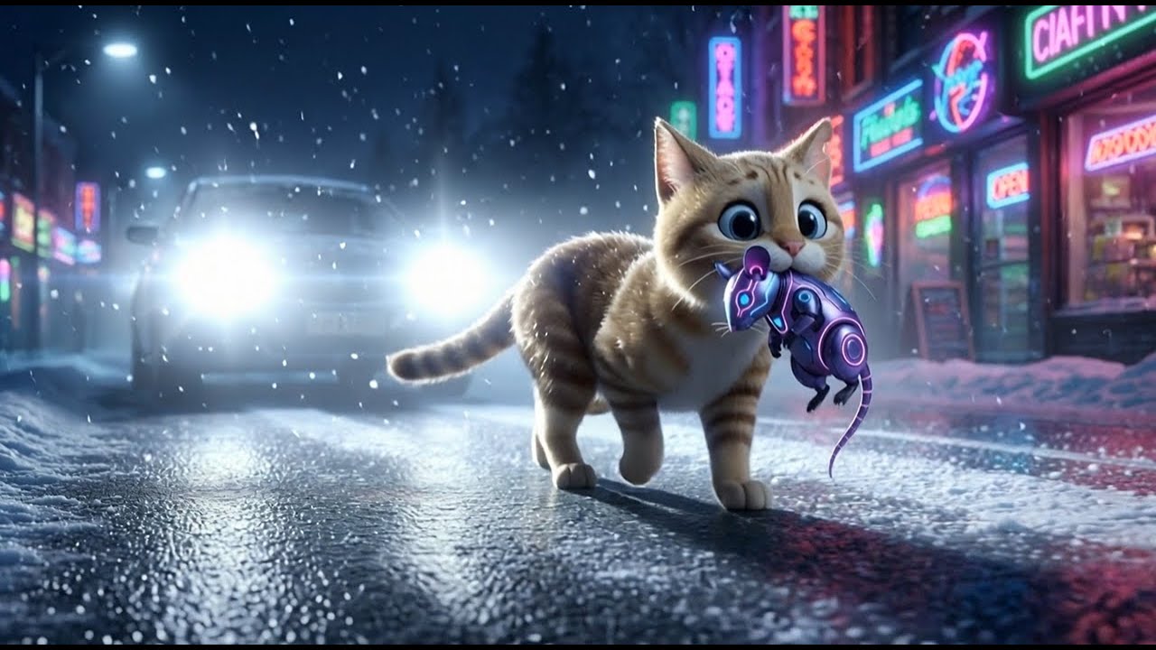 Crossing the Deadly Street: A Stray Cat's Lesson | Barnaby Ep 05 #CatAnimation #barnaby  #survival