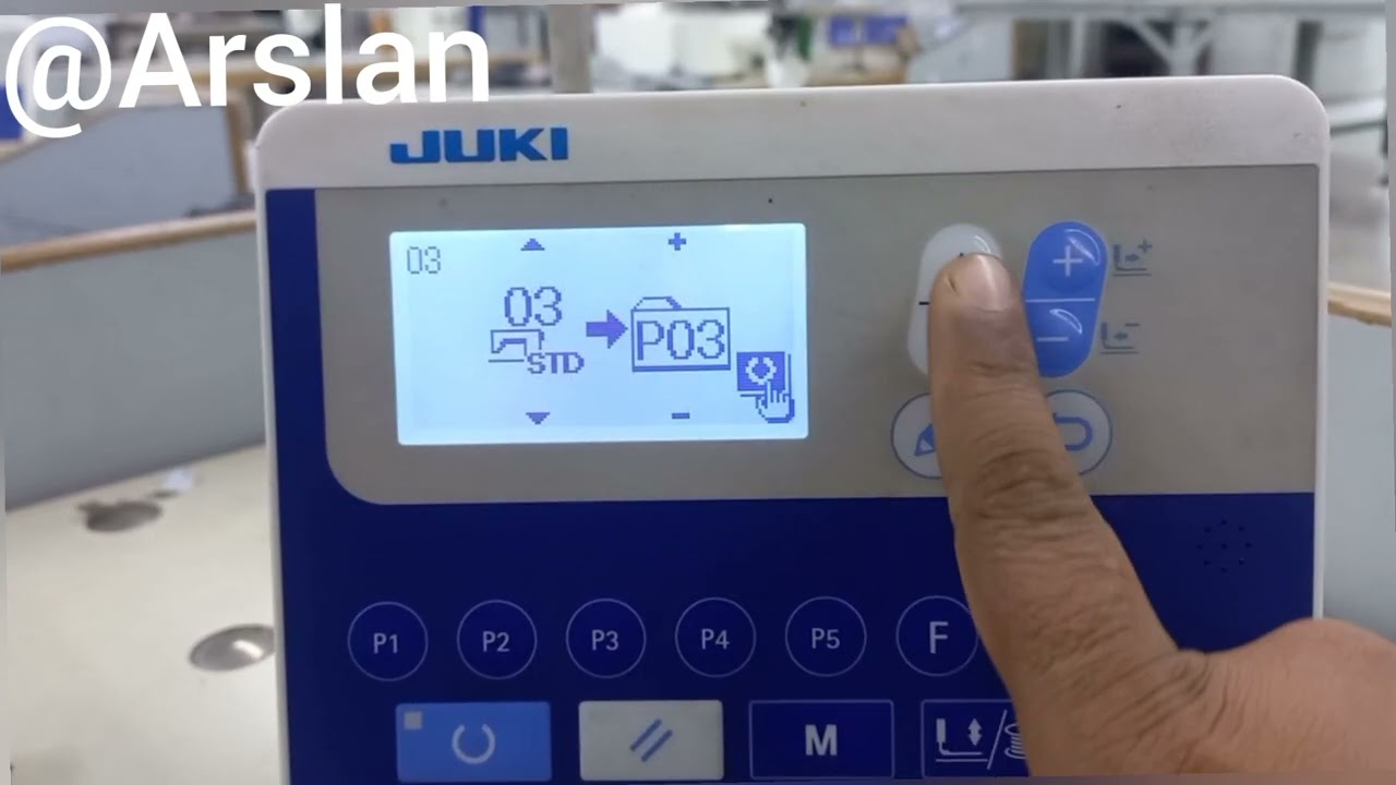 How to make and copy scycle program on juki lk 1900S,B,BN