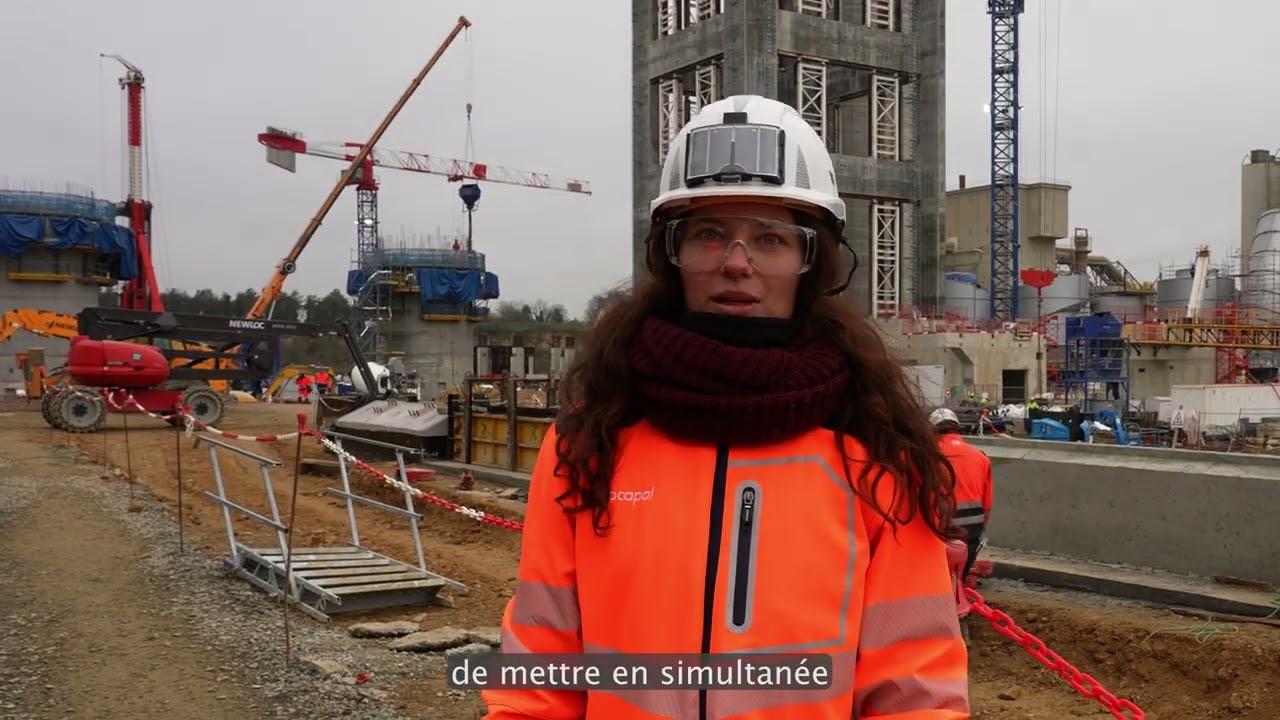 Vidéo étaiement grande hauteur Tour de Préchauffage béton bas-carbone