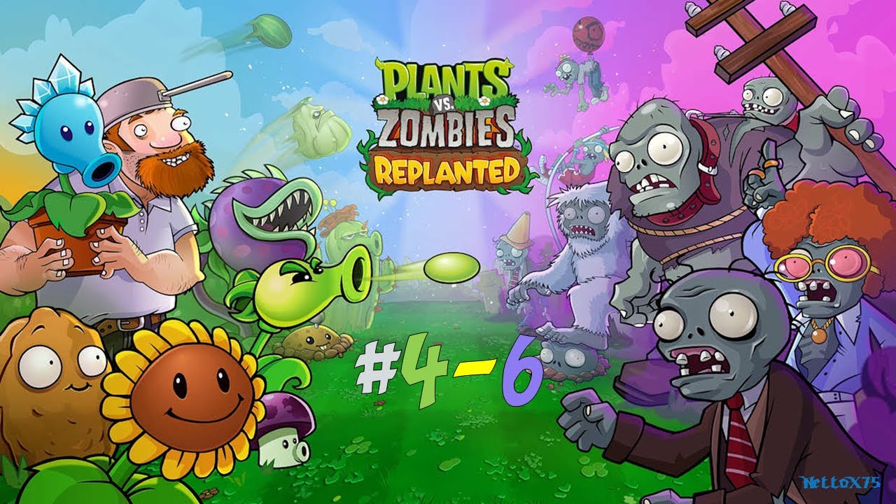 Plants vs. Zombies #4-6 - Derrotando os Zumbis no Quintal de Noite e conseguindo a Carambola