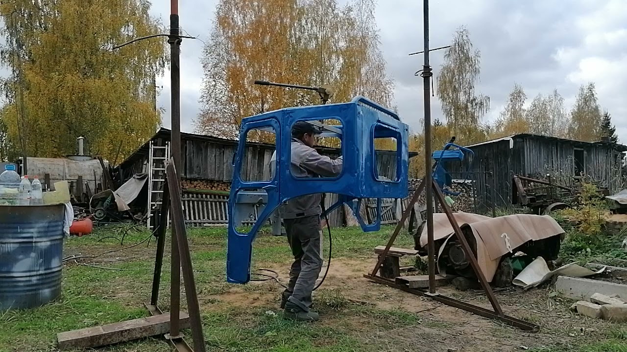 Т-40/Восстановление/Покраска кабины 32-серия.