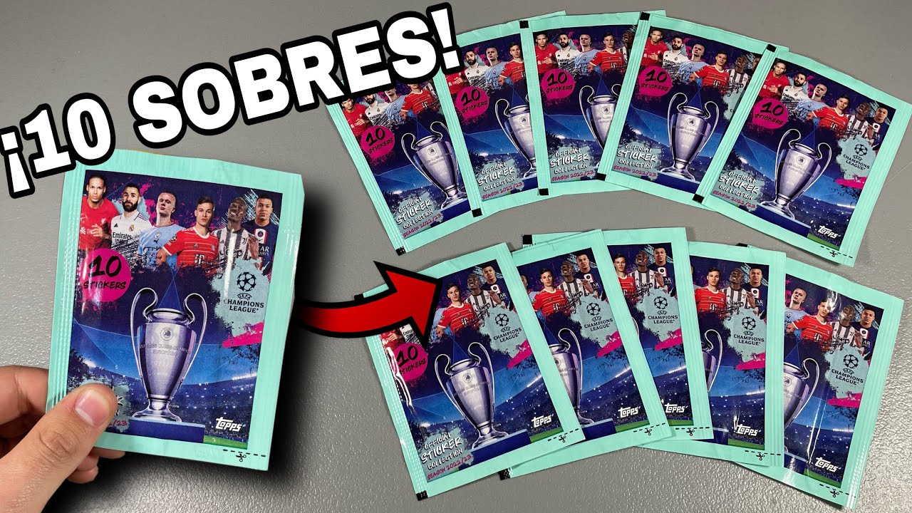 *ABRIMOS 10 SOBRES* de la UEFA Champions League 2022/23 de Topps