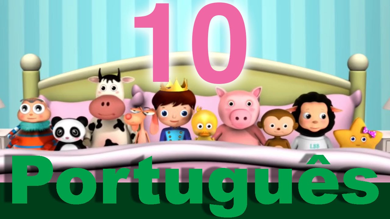 Dez na cama | canções infantis | LittleBabyBum