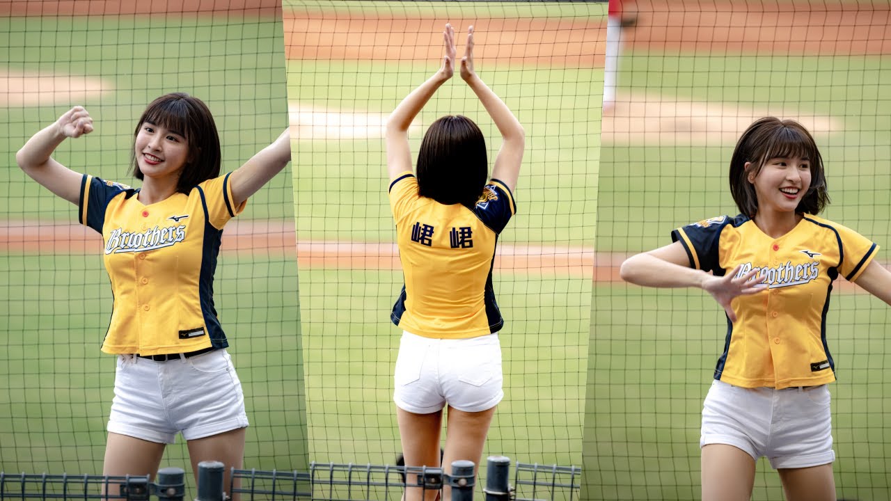 2022/08/28 中信兄弟 VS 味全龍 Passion Sisters 峮峮 Qun チュンチュン 陳子豪 炸裂 應援曲（4K）