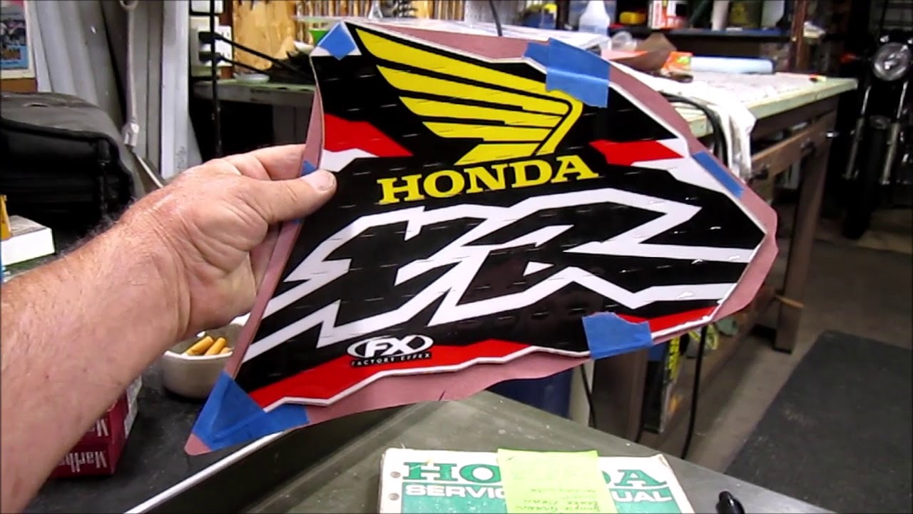 xr600r tank graphics and the struggle to get a set put on. fixing nicky episode 4.