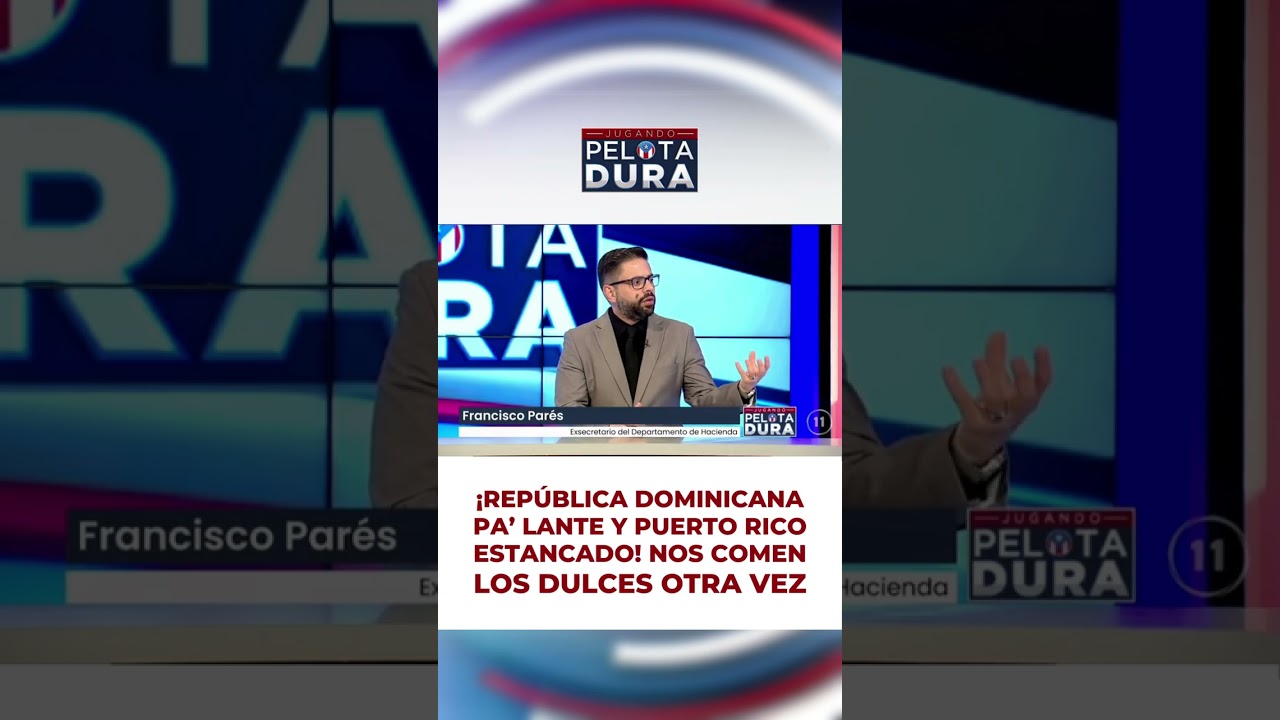 ¡República Dominicana pa’ lante y Puerto Rico estancado! Nos comen los dulces otra vez.