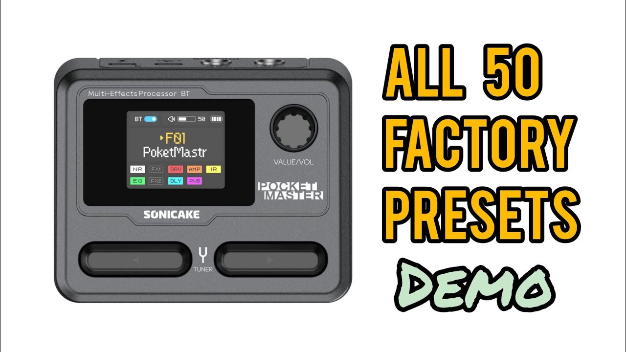 Sonicake Pocket Master Demo No Talking - 50 Factory Presets