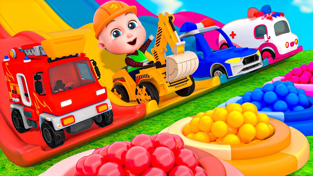 Car Garage Adventure - Colors With Little Cars | Learn Color |Super Sumo Nursery Rhymes & Kids Songs