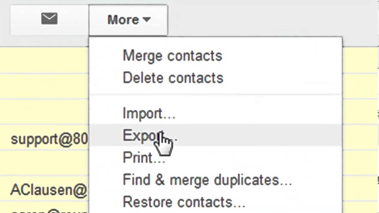 Gmail Export to CSV