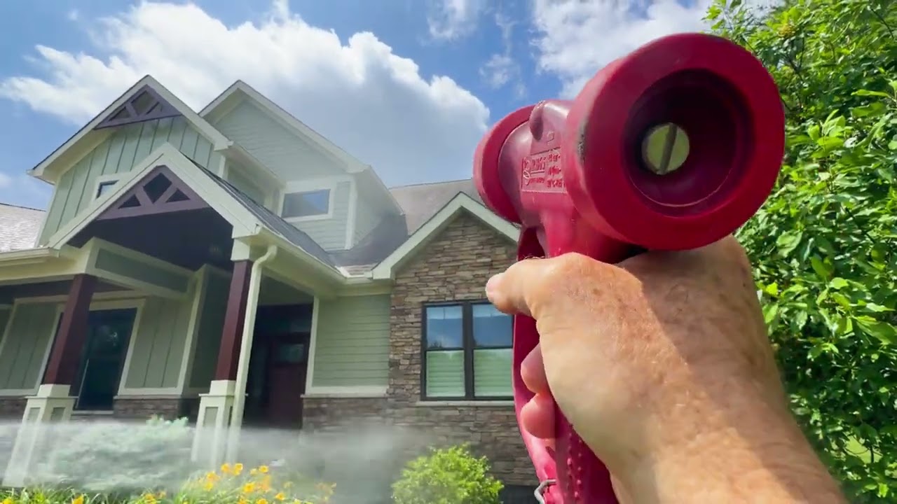 How To Wash A Roof On A Newly Painted House!