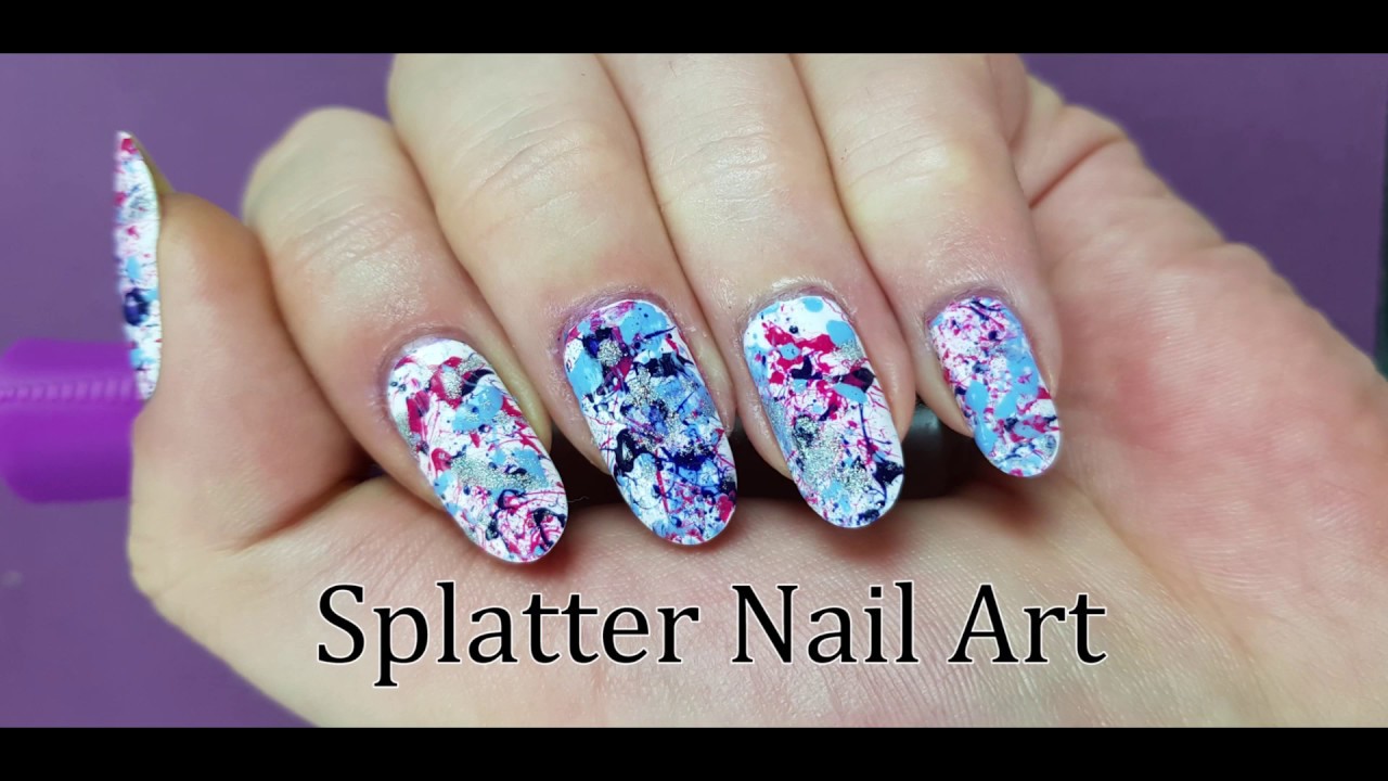 Splatter Nail Art