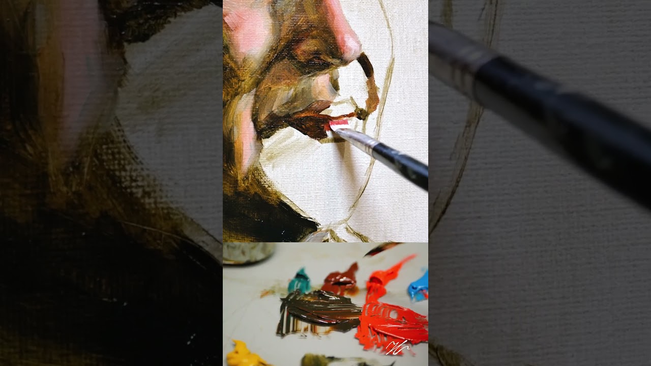 Vibrant Lips | #art #design #watercolor #oilpaint #home #painting #howto #decor #artwork