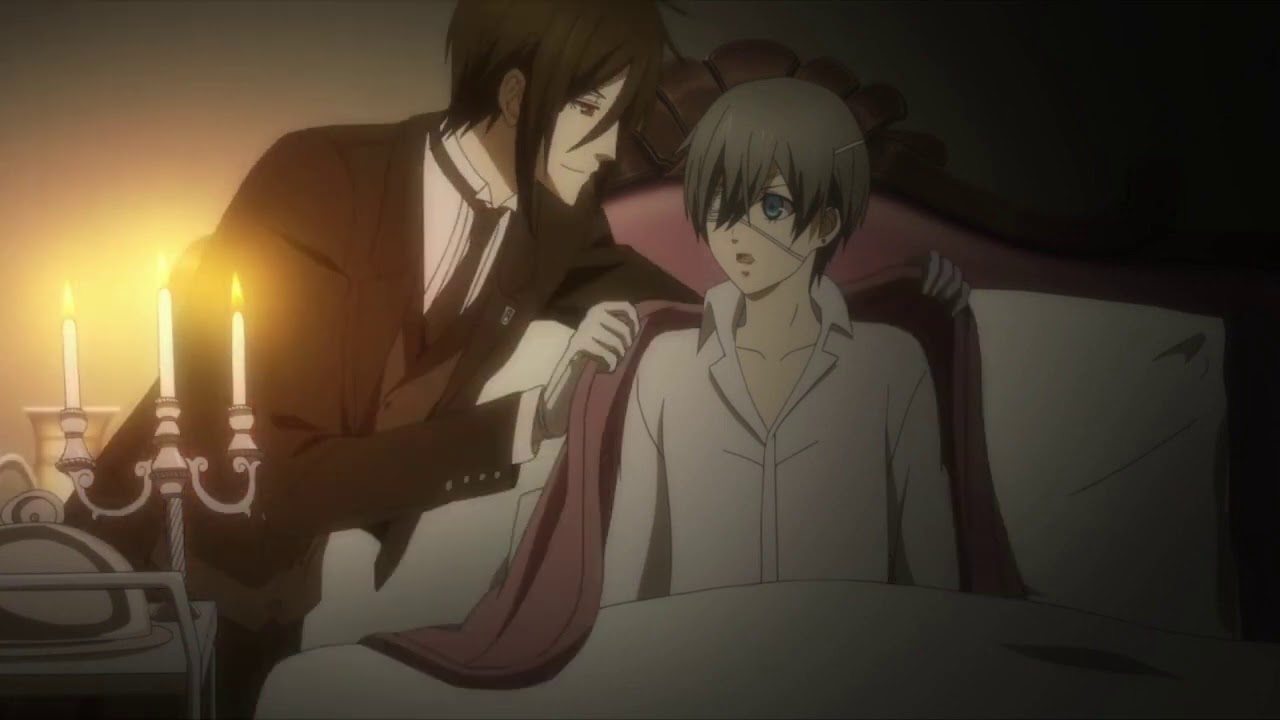 Sebastian consiente a Ciel ( Kuroshitsuji - Fandub Español Latino )