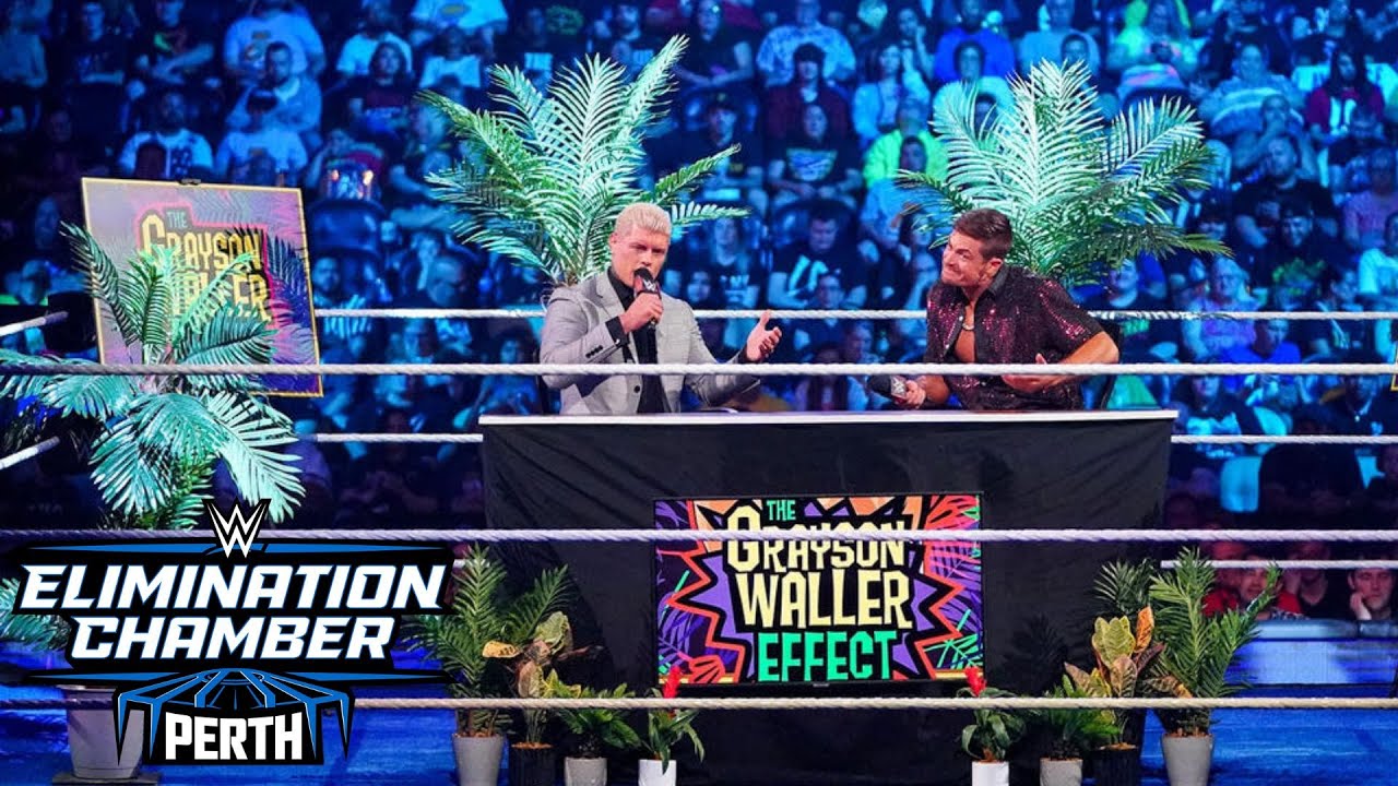 WWE Elimination Chamber 2024 - Grayson Waller Effect with Cody Rhodes and Seth Rollins!