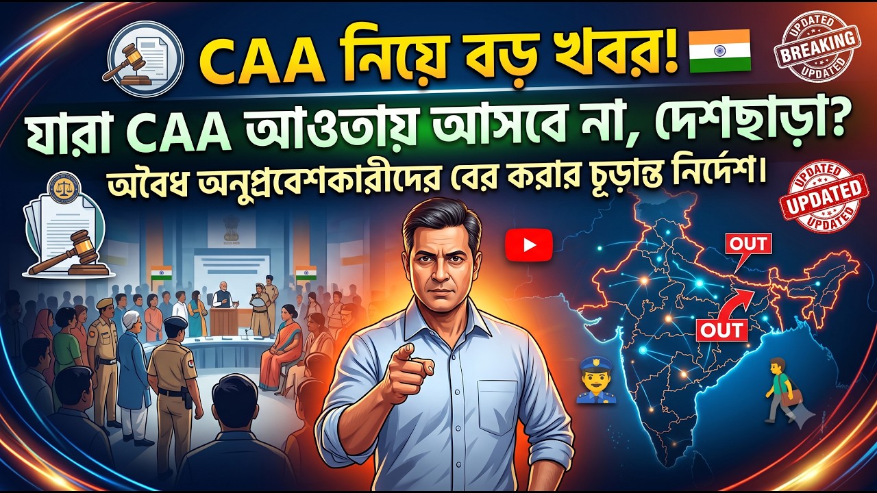 CAA তে নাম না থাকলে কী হবে? অবৈধ অনুপ্রবেশকারীদের নিয়ে কড়া নির্দেশ!