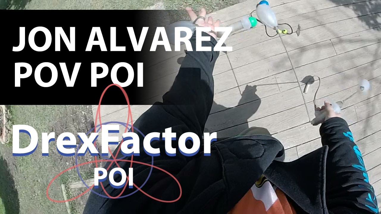 Slow-Motion 3 Poi Spinning with Jon Alvarez! (POV GoPro footage)