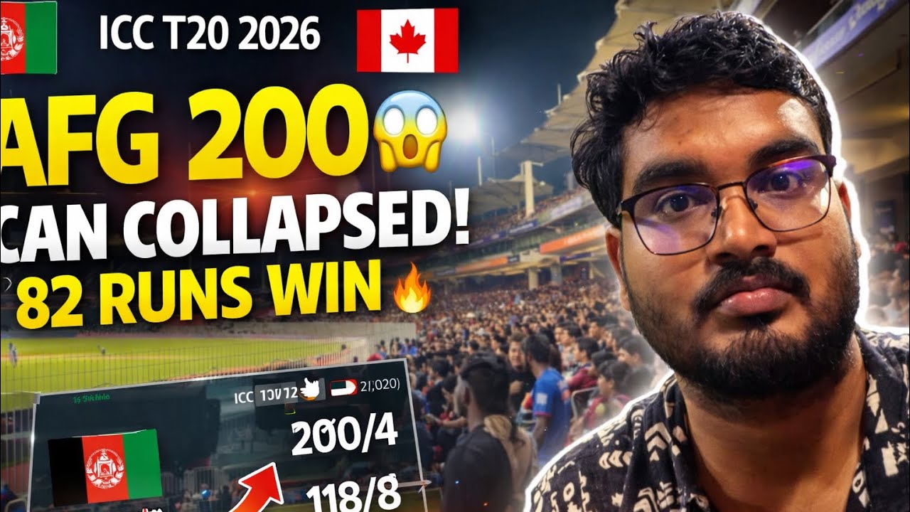 Afghanistan vs Canada LIVE in Chennai 🏏🔥 | Stadium Experience Vlog | ICC T20 2026 #iccworldcup 